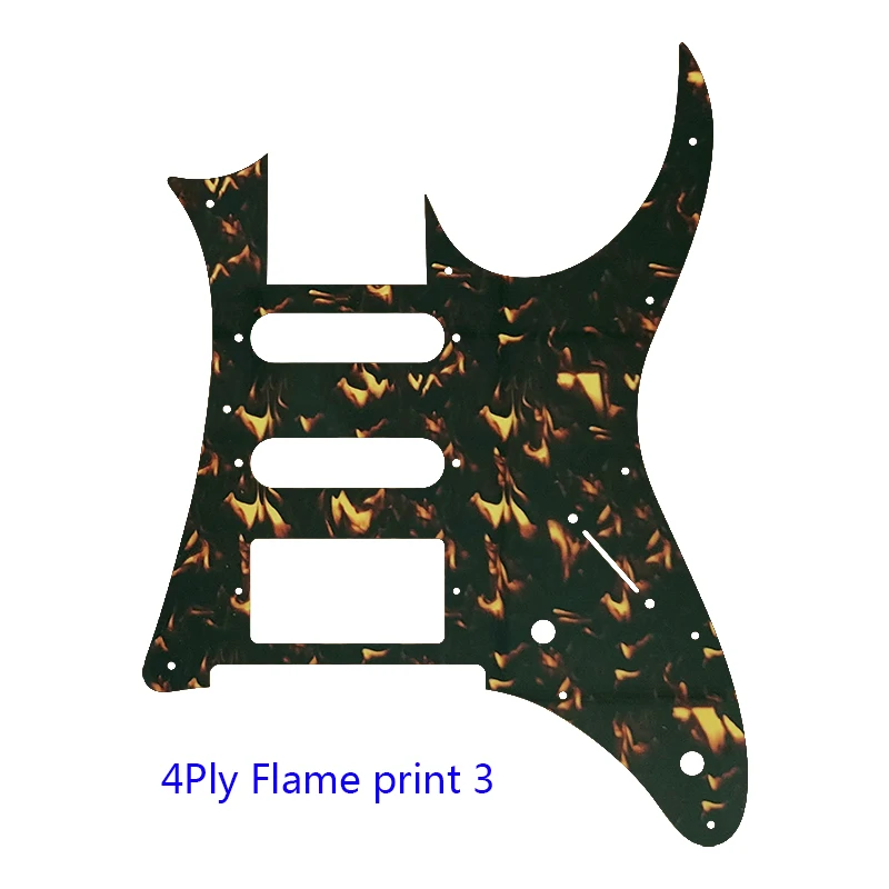 Xin Yue Custom Guitar Parts - For MIJ Ibanez RG 350 DX Guitar Pickguard SSH Humbucker Pickup Scratch Plate Flame Pattern