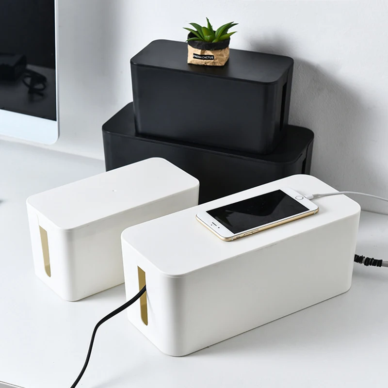 

safety cable management plastic box for storage, storage box charger