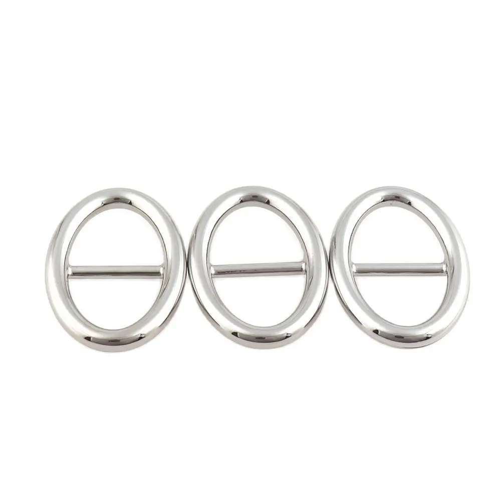 Metal Silver Color Tri-glide Belt Buckles Doll Bags Buckles For Webbing Diy Doll Buttons Shoes Accessories Diy Dolls Buckles