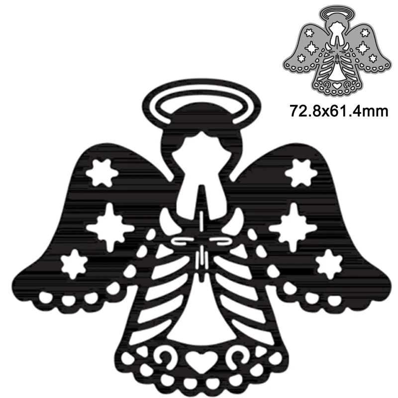 Metal Cutting Die Cut Mold Angel  For  Scrapbooking Paper Card Making Photo Album Craft Template Mold 2021 New