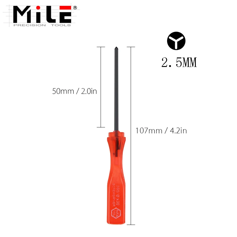 MILE Tri-wing Triangle Screwdriver Opening Repair Hand Tools Multifunction Repair Tool for Nintend Wii NDS DS Lite NDSL GBA SP