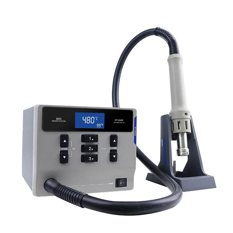 ATTEN MS-300 3-in-1 ST-862D stazione dissaldante ad aria Calda ST-965 stazione di saldatura APS15-3A di alimentazione