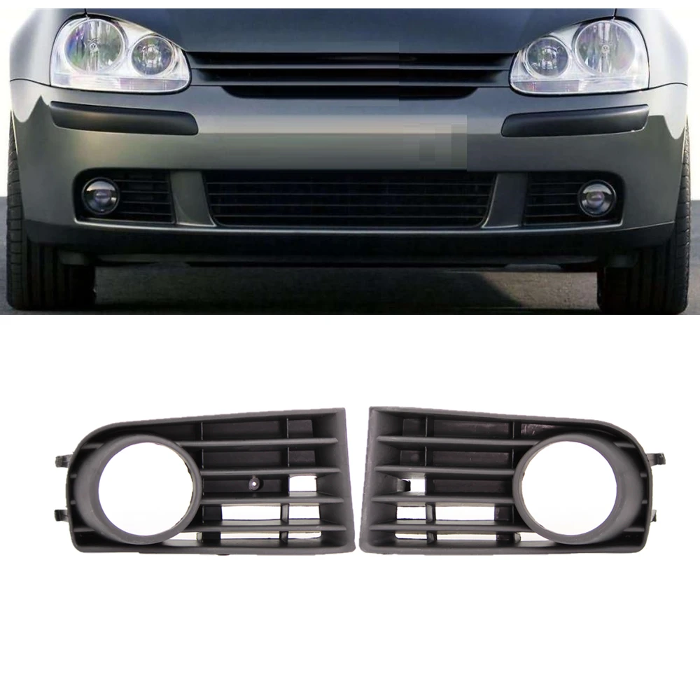 For VW Golf 5 A5 MK5 2004 2005 2006 2007 2008 2009 Fog Light Fog Lamp Grille Cover Buyable Single Side Left Or Right Or 1Pair