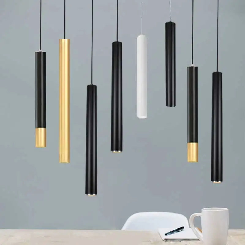 LED Spotlight Long Line Chandelier  Long Tube Chandelier Suitable For Bar  Display Lighting Clothing Store