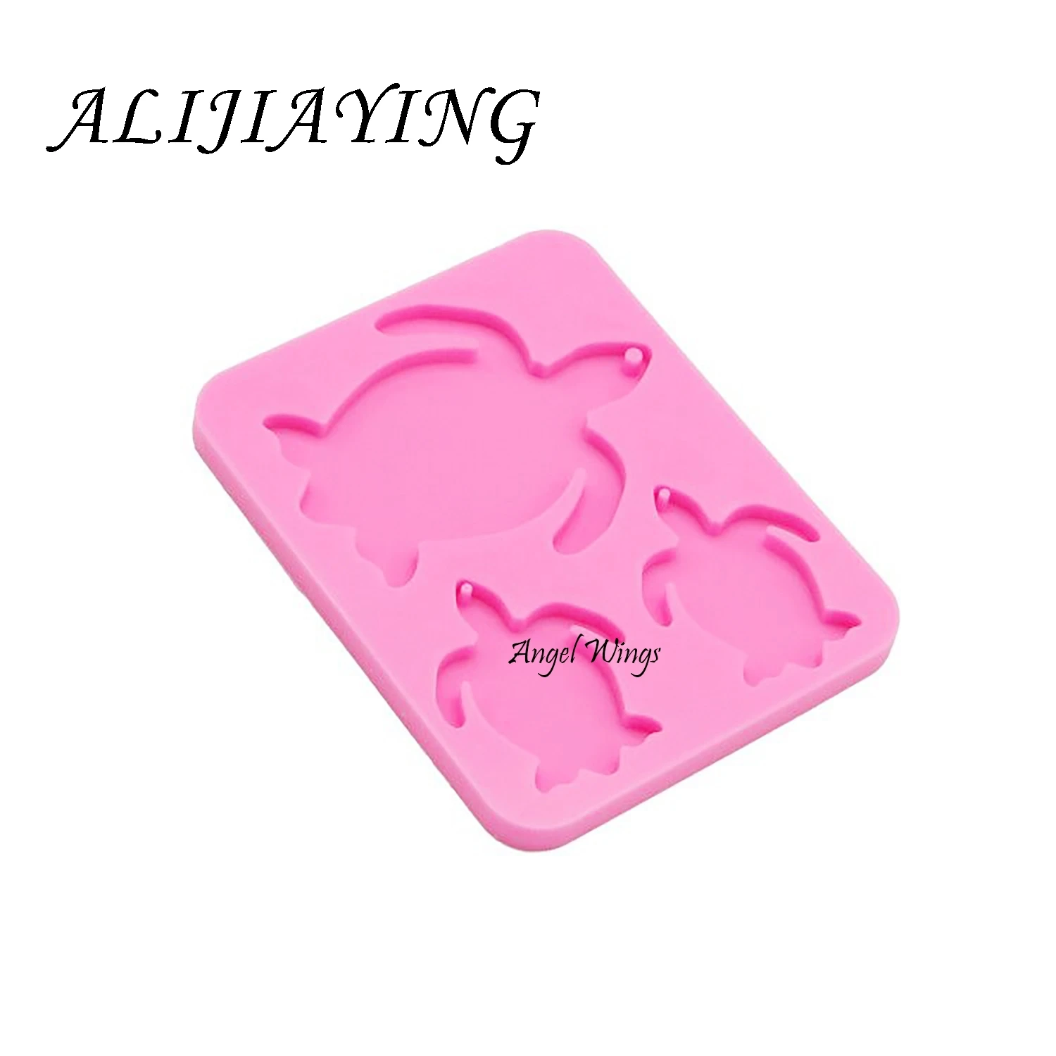 DIY cuckold family silicone mold turtle mother/baby keychain mould Liquid silicone mould Not sticky epoxy resin molds DY0105