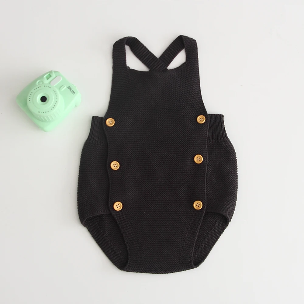 Newborn Baby Boys Clothes New 2022 Baby Knitting Rompers Cute Overalls Infantil Baby Girl Boy Sleeveless Romper Jumpsuit 0-24M