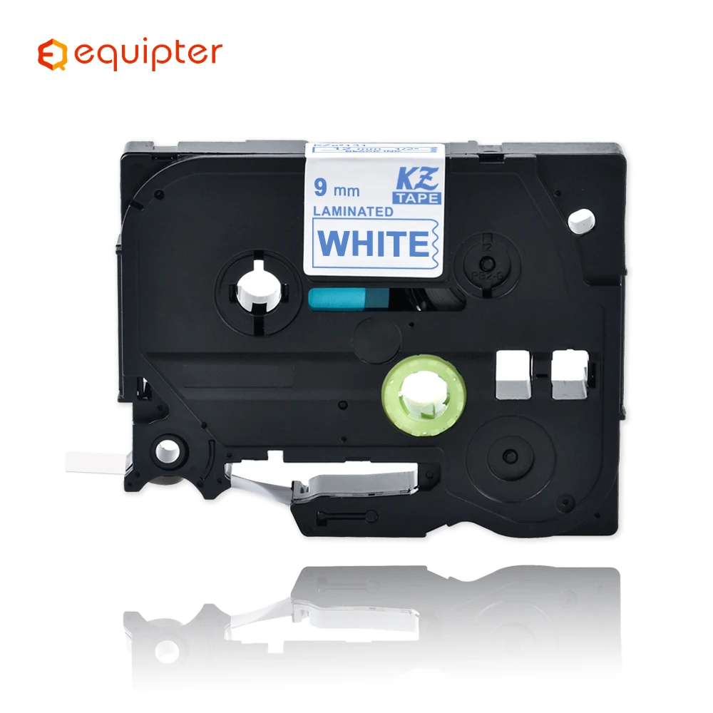 Tze223 Compatible for Brother P-touch Printers 9mm Blue on White Tze Label Tape Laminated Ribbon Tze-223 Tz223 Tz-221 Tze Tz223