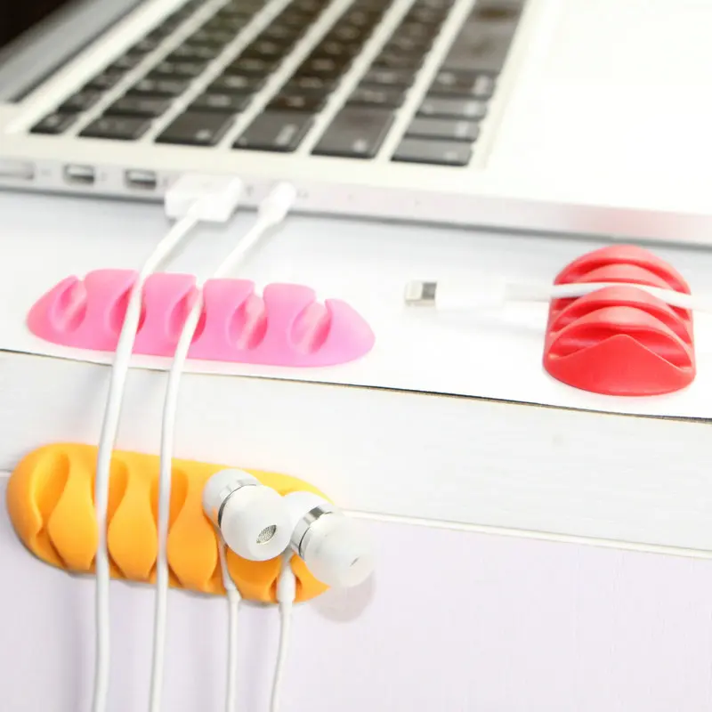16Pcs 10pcs 8pcs/Pack Multi-Slots USB Cable Organizer Management Wire Protector for Charging Data Earphone Mouse Line Wire