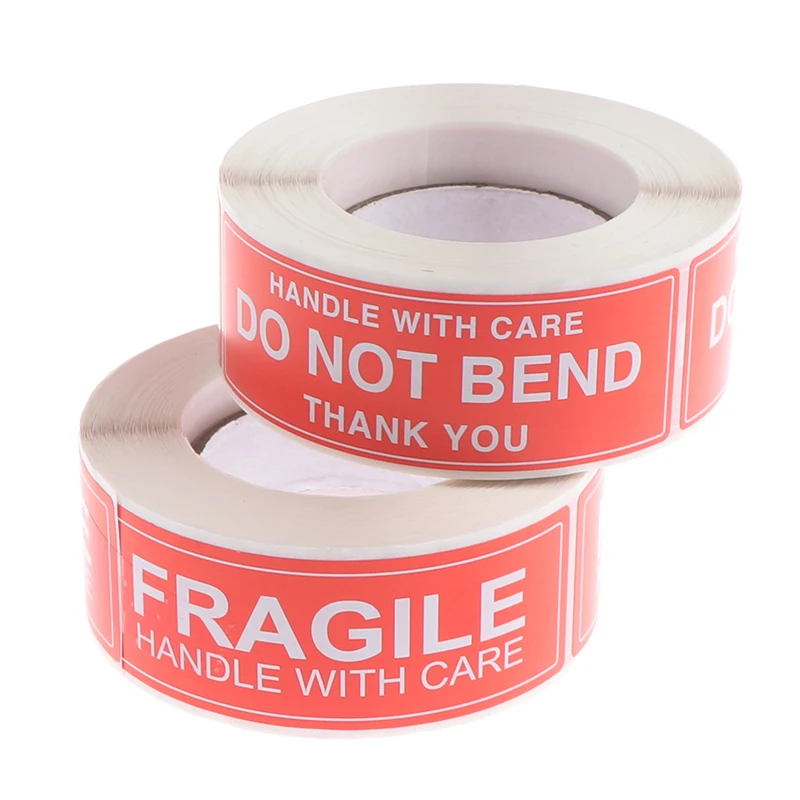 (250Pcs/Roll) Fragile Stickers The Goods Please Handle With Care Warning Labels DIY Supplies