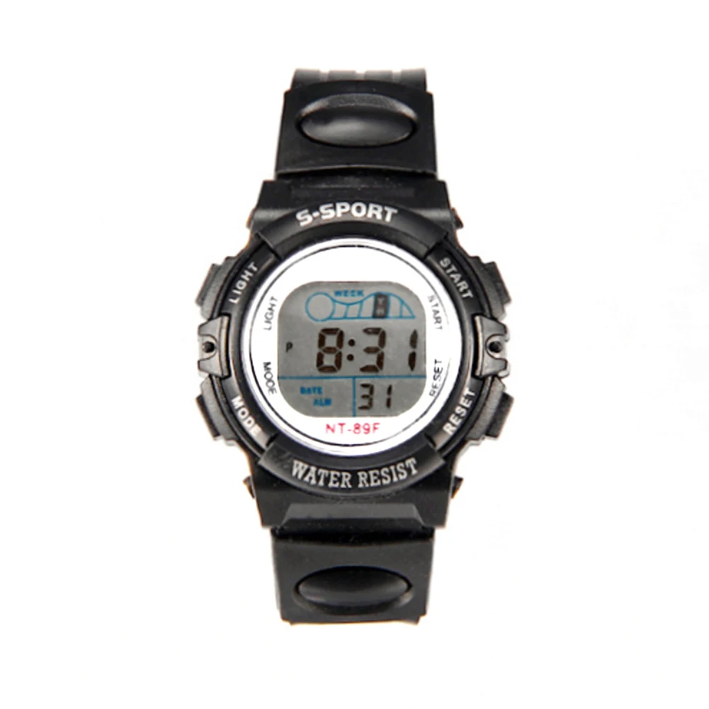 Multi-functional kids Children Student Sports Waterproof Clock Luminous LED Digital Date Alarm Wrist Watch