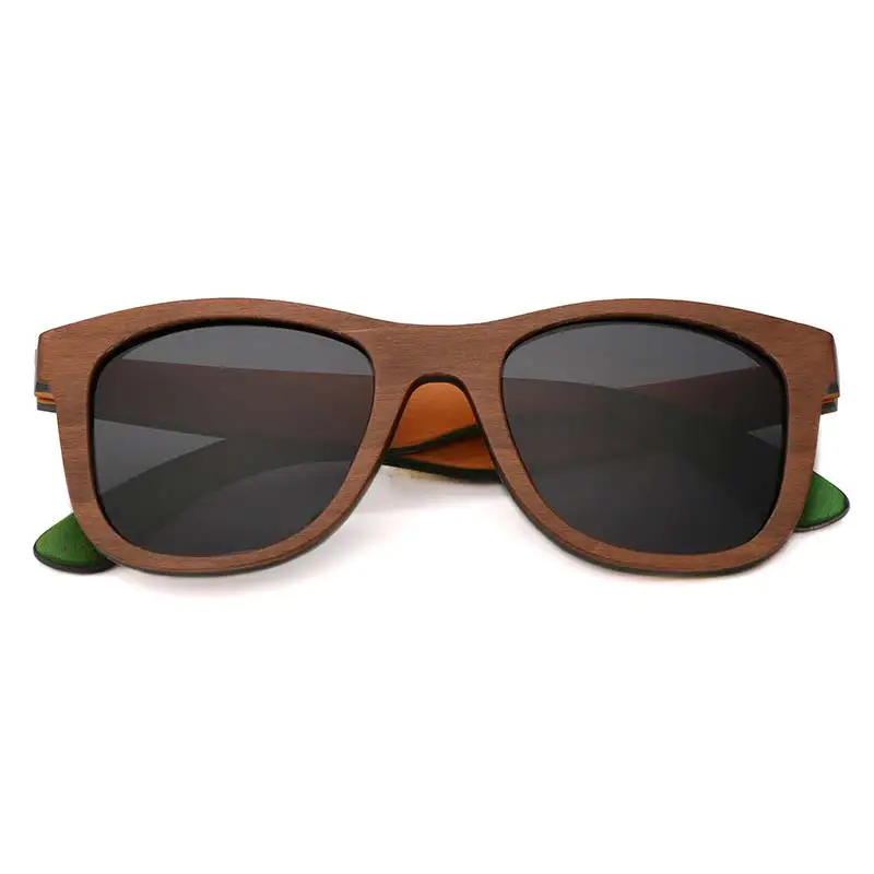 

BerWer Brand Designer Wood Sunglasses New Polarized Women Men Layered Skateboard Wooden Sunglass Retro Vintage Eyewear