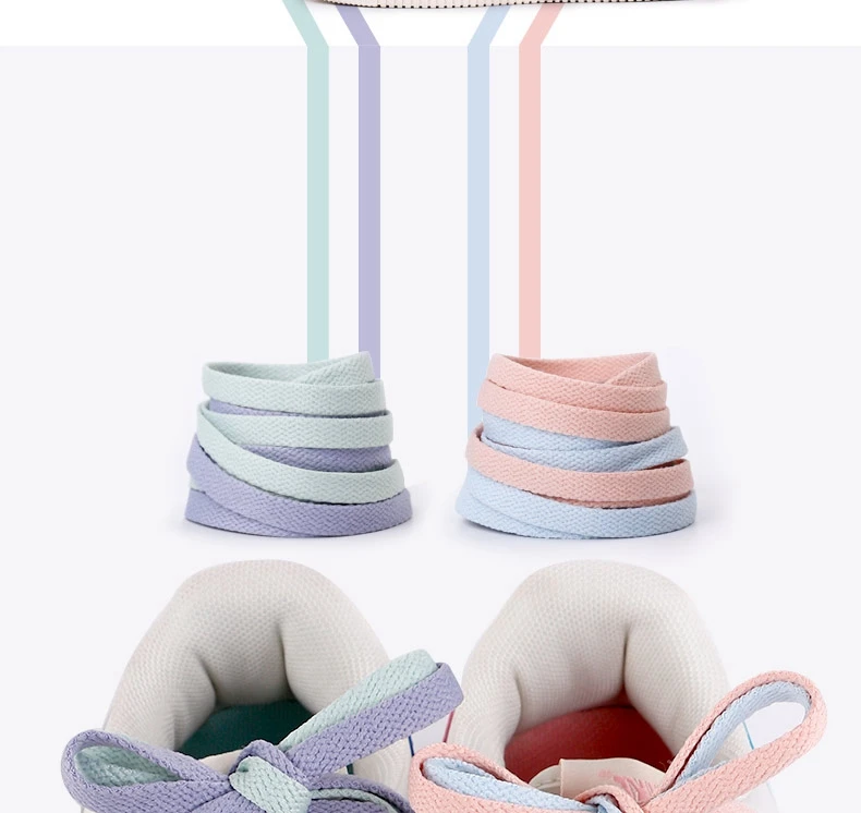 1 Pair 4 Colors Air Force One Sneakers Shoelaces AF1/AJ Shoe Laces Cotton Flat Shoe Lace 120/140/160 CM Laces for Shoes Shoestri