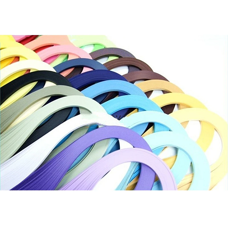 36 color Width 5 mm*Length 54 cm Hight Quality Solid Color DIY Paper Strip Quilling Paper Handmade Paper Crafts for Scrapbooking