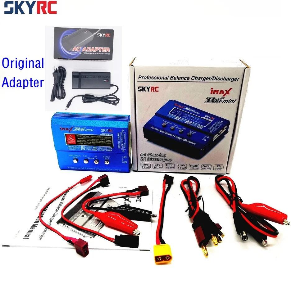 オリジナルskyrc imax B6ミニ60ワットB6バランス充電器15v 4A 60ワット