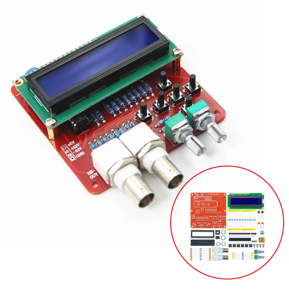 AVR DDS V2.0 Function Signal Generator Module Kits Sine/Triangle/Square Wave Signal Generator DIY Kit