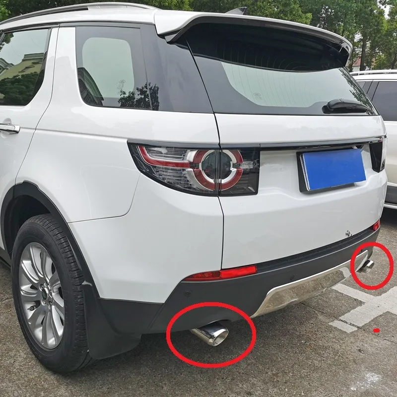 Stainless Steel Car Muffler End Pipe Exhaust Tips for Land Rover Discovery Sport 2015 Styling Only