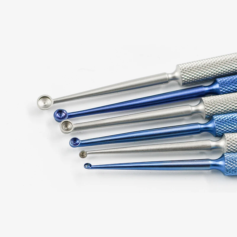 Small Medium Ophthalmic Eyelid Gland Curette Microinstrument Stainless Steel Titanium Alloy for Medical Surgical Use