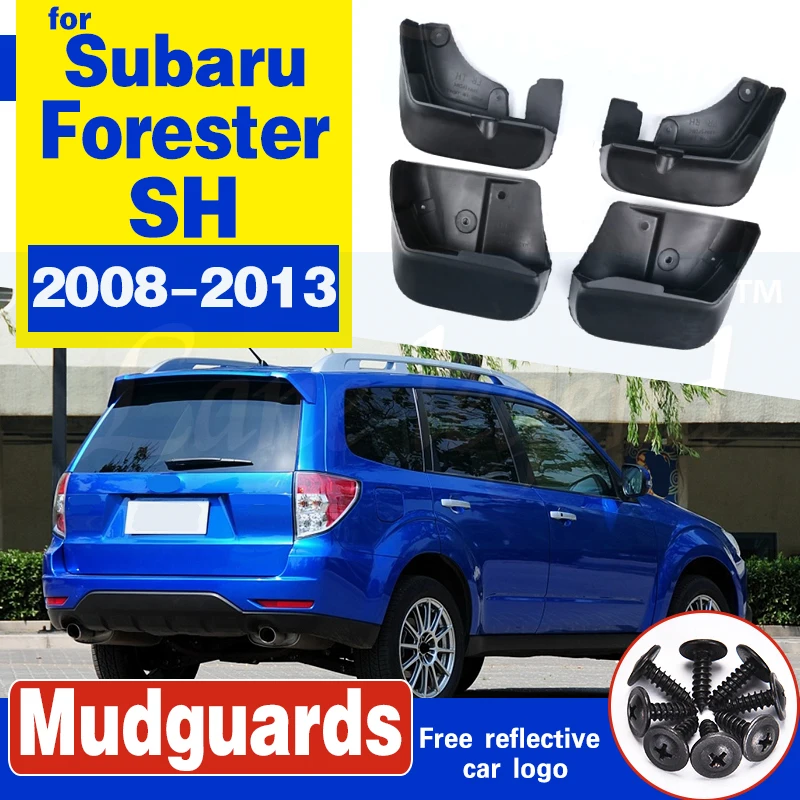 Set Car Mud Flaps For Subaru Forester SH 2008 2009 - 2013 Mudflaps Splash Guards Mud Flap Mudguards Fender Front Rear 2010 2012