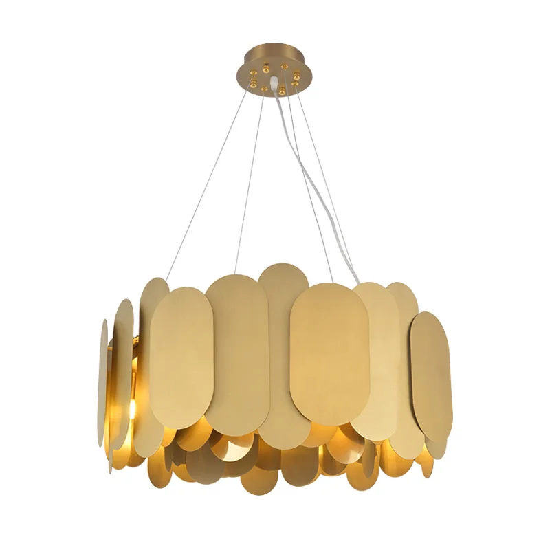 Modern Gold Chandelier Lighting For Living Room Dining Room LED Luxury Kitchen Island Bar Hanging Lamps Light Fixtures