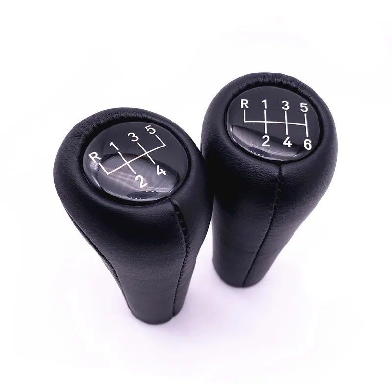 56 Speed Leather Gear Shift Knob for BMW E28 E30 E32 E34 E36 E38 E39 E46 X1 X3 X5 Z1 Z3 Z4 Pen POMO Shifter Stick Lever Headball