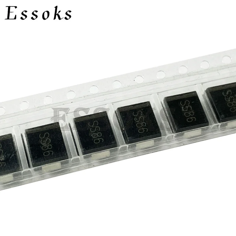 50Pcs SMD Schottky Diode SS34 SS36 SS310 SS3100 SS54 SS56 SS510 SS5100 SS84 SS86 SS810 3A 5A 8A 40V 60V 100V DO-214AB SMC Diodes