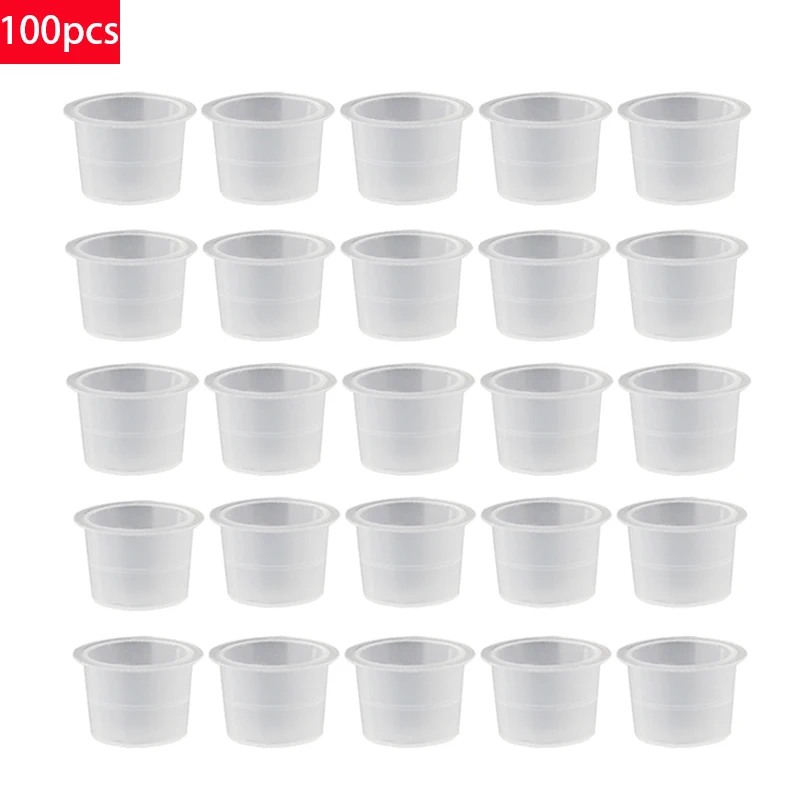 Laboratorium Mini Plastic Beker 100 Delige Set S/M/L Urine Cup Inkt Transparant Container Levert Laboratorium Meten cup Set