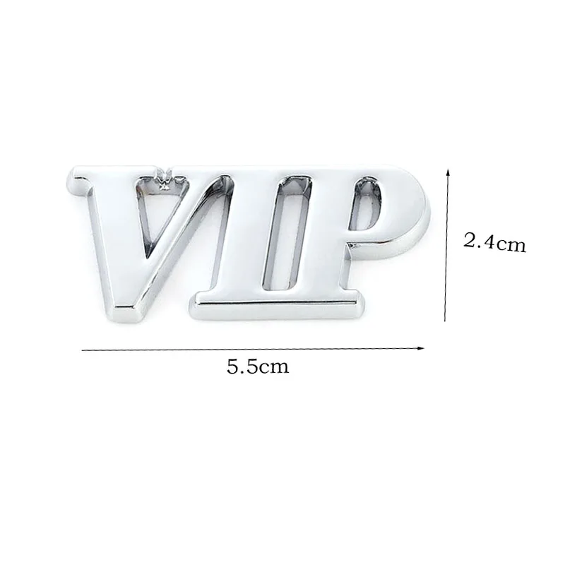 3D Metal VIP Car Sticker Emblem Badge Decals For Audi Nissin Subaru Honda Suzuk Lexus Chevrolet Peugeot Renault Ford - view 4