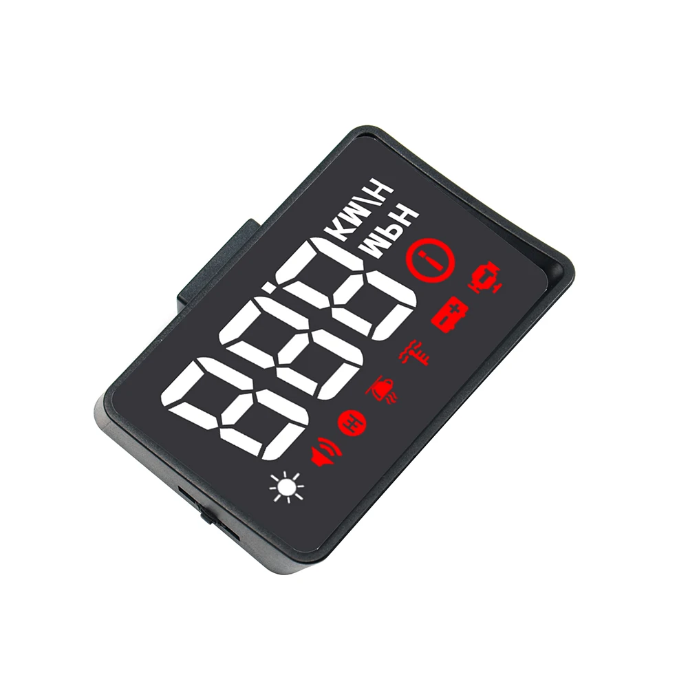 جديد A100S سيارة HUD رئيس يصل عرض OBD2 EUOBD السرعة الزائدة تحذير السيارات الإلكترونية الجهد إنذار أفضل من A100 HUD