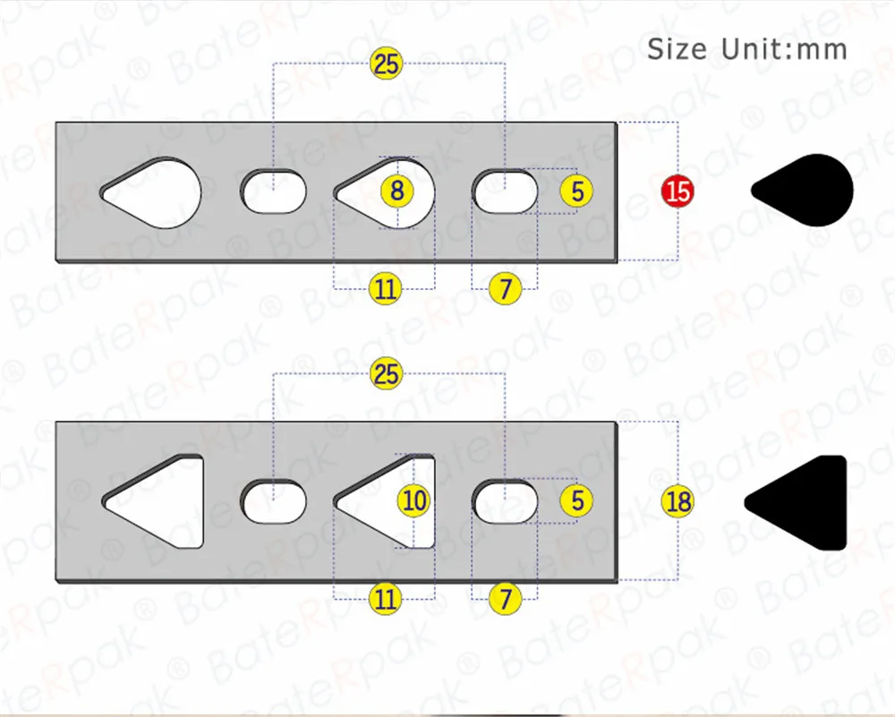 Geji in pelle Manuale ausiliario righello, cintura di posizionamento ausiliario righello, 15/18mm versione per scegliere