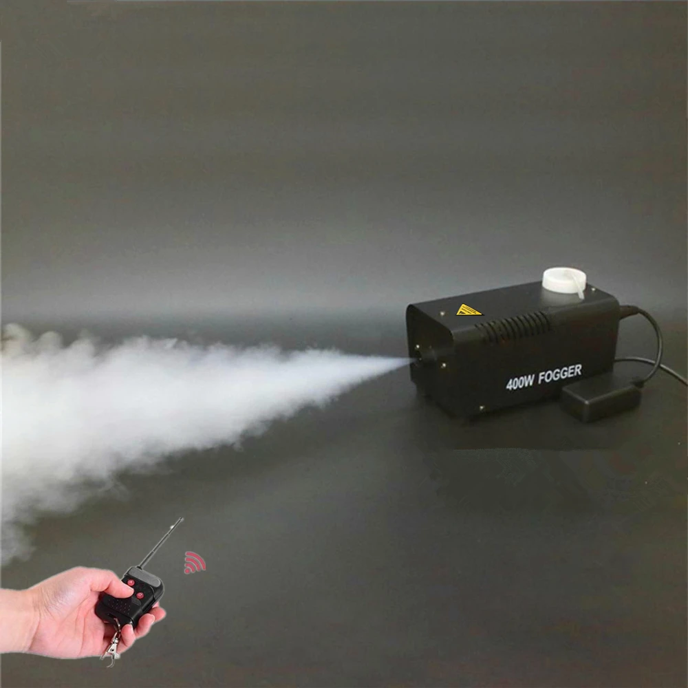 400W Fog Machine/ Atomization Fog Effect Ejector/Wireless Remote Control  Smoke Machine/Disco DJ Show Stage Fogger/Smoke Thrower