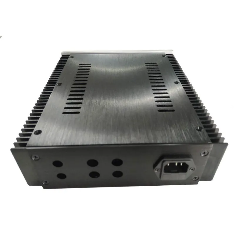 BRZHIFI BZ2107 Series Double Radiator Aluminum Case For Power Amplifier DIy Electronic Enclosure Instrument Chassis 212*257*70mm