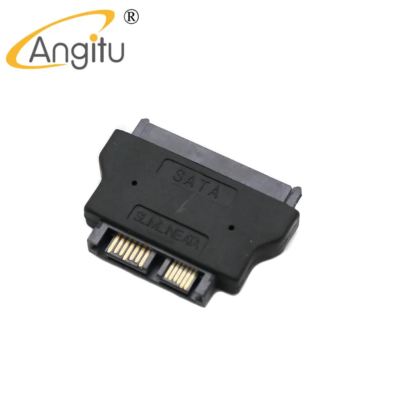 

Angitu SA-015 SATA 22P Female to SLIMLINE ATA 13P Male Converter Sata 15+7 Pin to 7+5pin Adapter Cable