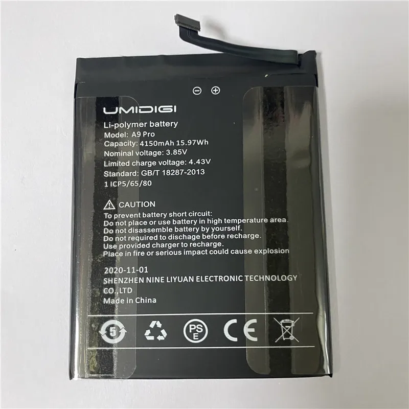 

In Stock 2023 production date for UMIDIGI A9 pro battery 4150mAh NEW High Quality Battery Replacement + Tracking Number