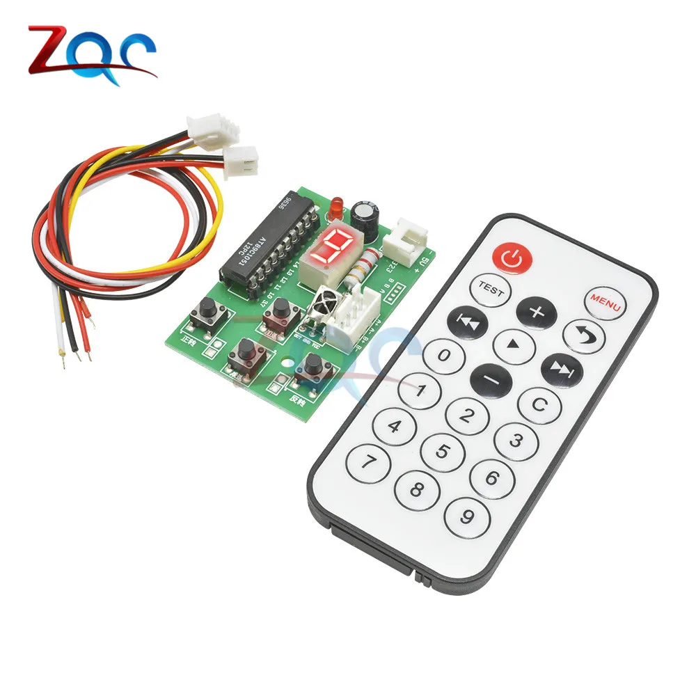 DC 4 -6V Stepper Motor Driver Controller Integrated Board 2 Phase Adjustable Speed Motor Driver Module with Remote Control