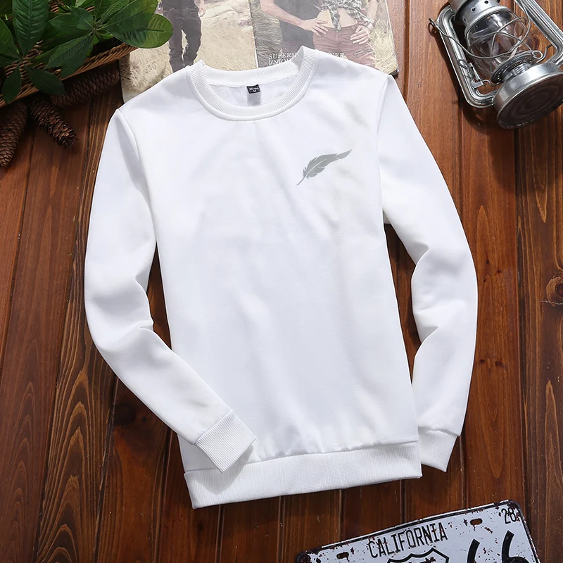 2019 New Outdoor Men's Casual Pullover Spring and Autumn Sweatshirt Generous Simple Fabric Comfortable Fashion Sweater