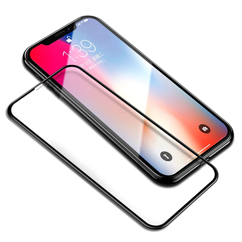 

2PCS Full Cover Tempered Glass For iPhone 11 12 13 Pro Xs Max Screen Protector For iPhone X XR 6 7 14 Plus Protective Glass Film