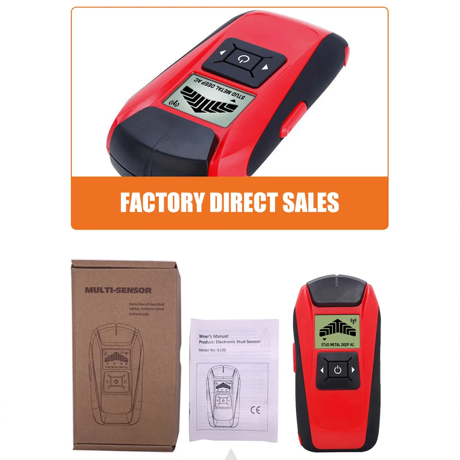 G120 Metal Wood Cable Wire Reinforced Multifunctional Wall Detector Detection Instrument