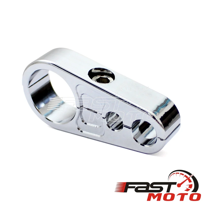 1" 25mm 1-1/4" 32mm Motorcycle Frame Handlebar Clutch Cable Brake Line Clamp Fixed Clips Wiring Support Adapter for Harley