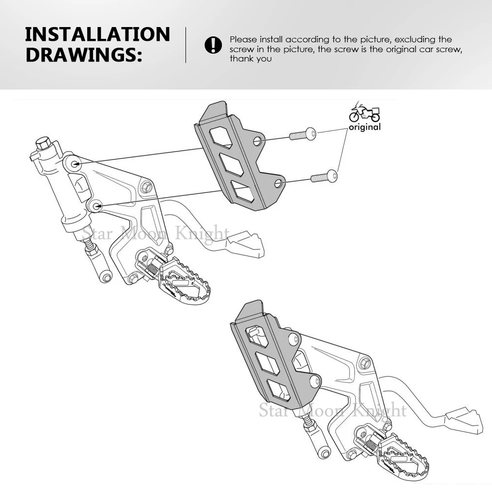 Couvercle de protection de levier de vitesse de moto pour YAMAHA Tenere 700, couvercle de cylindre de frein arrière, garde d'intervalles principaux