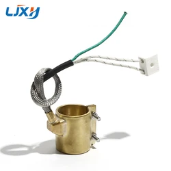 LJXH Brass Band Heater Electric Heating Ring 40x30/40x35/40x40/40x45/40x50mm Inner Diameter x Height with Two/Three/Five Wire