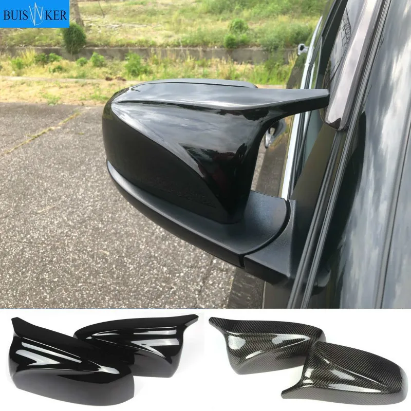 

A Pair Carbon Fiber/ABS Mirror Cover X5 X6 Car Side Rearview Mirror Cap Cover Replacement For BMW X5 X6 E70 E71 2007-2013