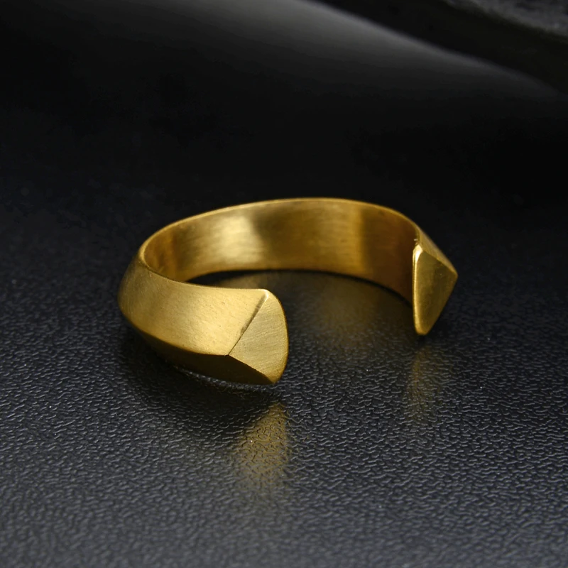 New Designer Men's Ring movement Vintage Opening couple band rings,Stainless steel fashion Punk ring ring for women image 4