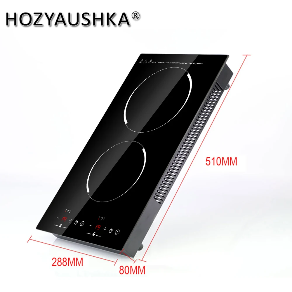 Induction cooker 3000W high power 2 heads household and commercial intelligent multifunctional integrated child lock HOZYAUSHKA