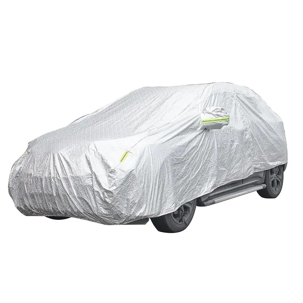 Coating Thicken Cotton Liner Car Cover Fit Toyota 4Runner Full Coverage with Zipper Door Waterproof Snow Ice Weather Protection