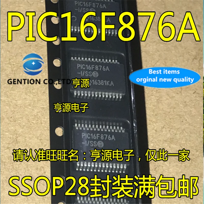 

5Pcs PIC16F876A PIC16F876A-I/SS SSOP28 in stock 100% new and original