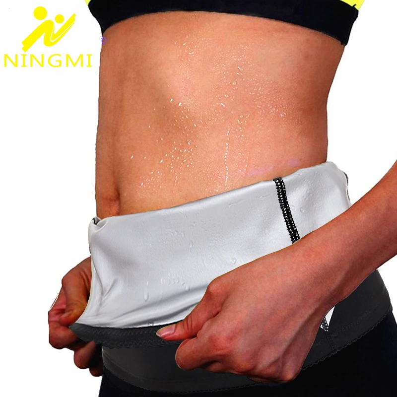 NINGMI Women Waist Trainer Sauna Belt Body Shaper Slimming Belt for Weight Loss Sexy Waist Cincher Shapewear Belly Belt