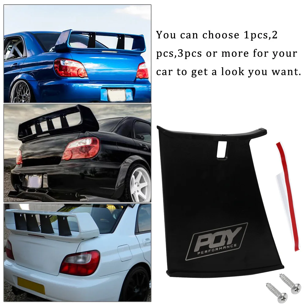 Free Shipping Rear Wing Spoiler Support Stabilizer for Subaru STi 04-07 With PQY Logo JR-WSS01