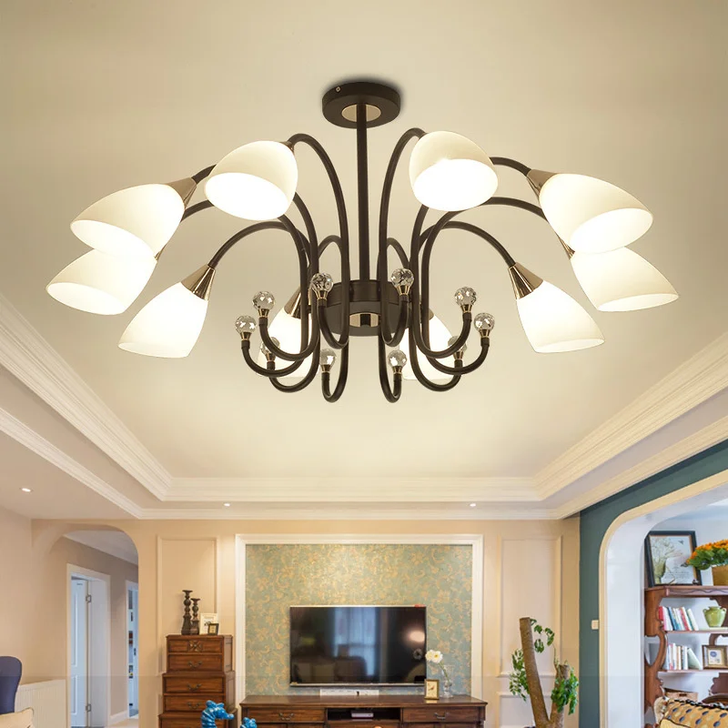 

Железная люстра в скандинавском стиле, современная простая светильник ПА для ресторана, спальни, отеля, парикмахерской, ресторана