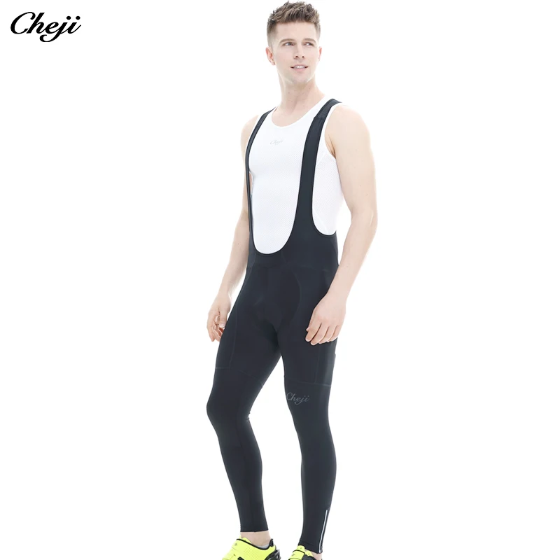 CHEJI 2024 Cycling Equipment Men\'s Cycling Long Bib Pants Quick Dry Breathable Lycra Bicycle Bib Pants Customized Bike Trousers