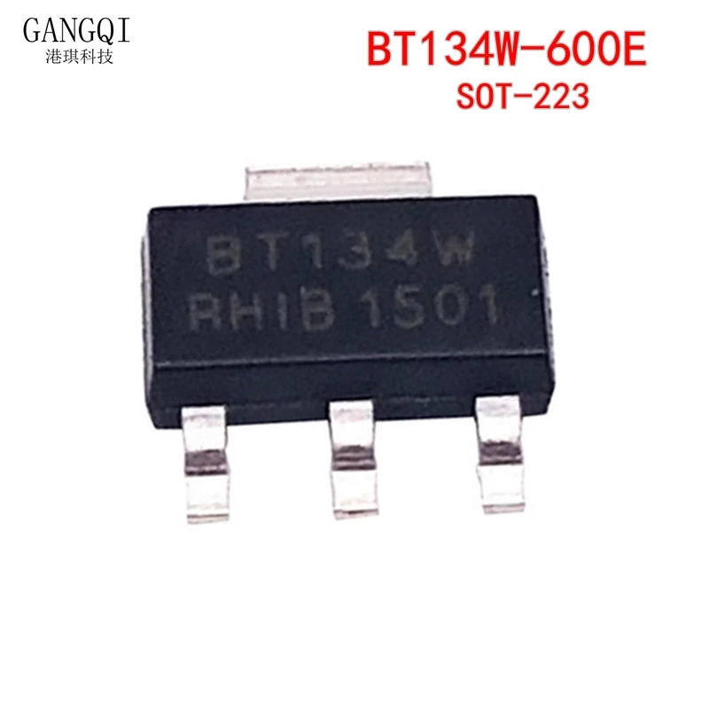 10pcs/lot BT134W-600E BT134W  BT134W-600 SOT-223 Triacs Sensitive Gate New IC